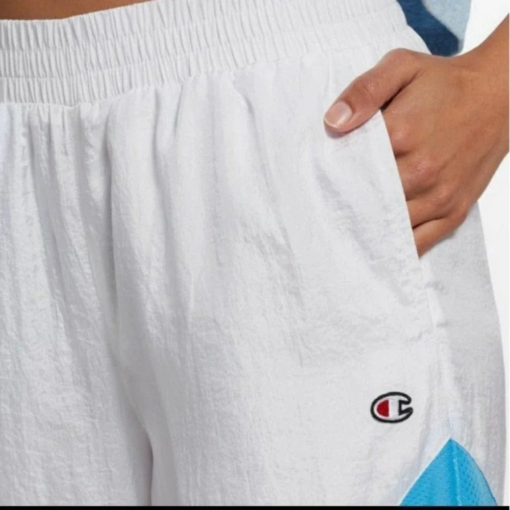 New‎ Champion Pants Track Y2K Windbreaker Jogger Women Small White 90s Retro